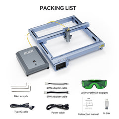 iKier K1 Pro 1064nm 20W Fiber Laser Marking Machine - Precision Laser Engraver for Metal