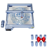 iKier K1 Pro 24W Laser Engraving Machine Cutting Master w/ Free Heightening Feet Set