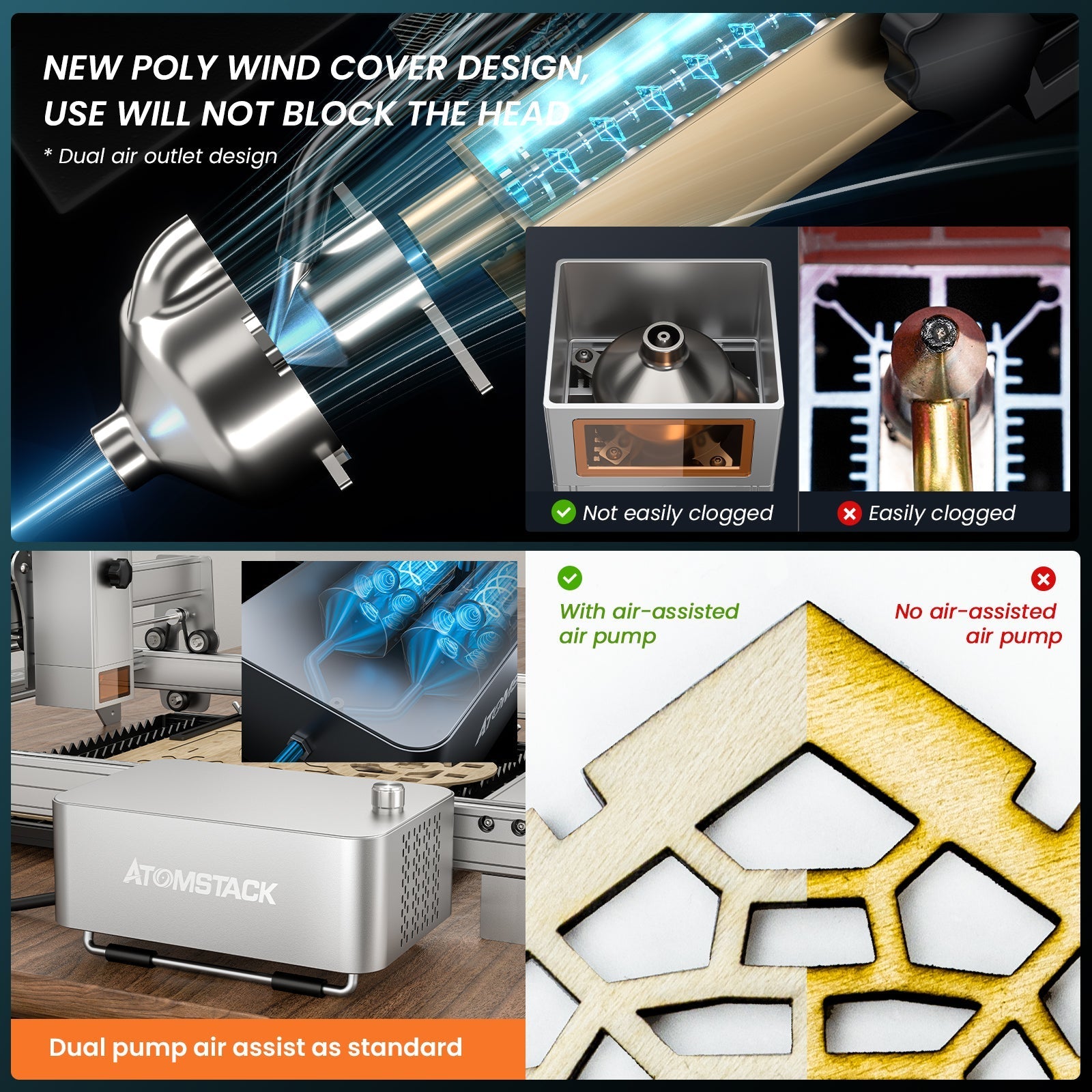 【Refurbished】Atomstack X30 Pro 160W 6-core Laser Engraving and Cutting Machine