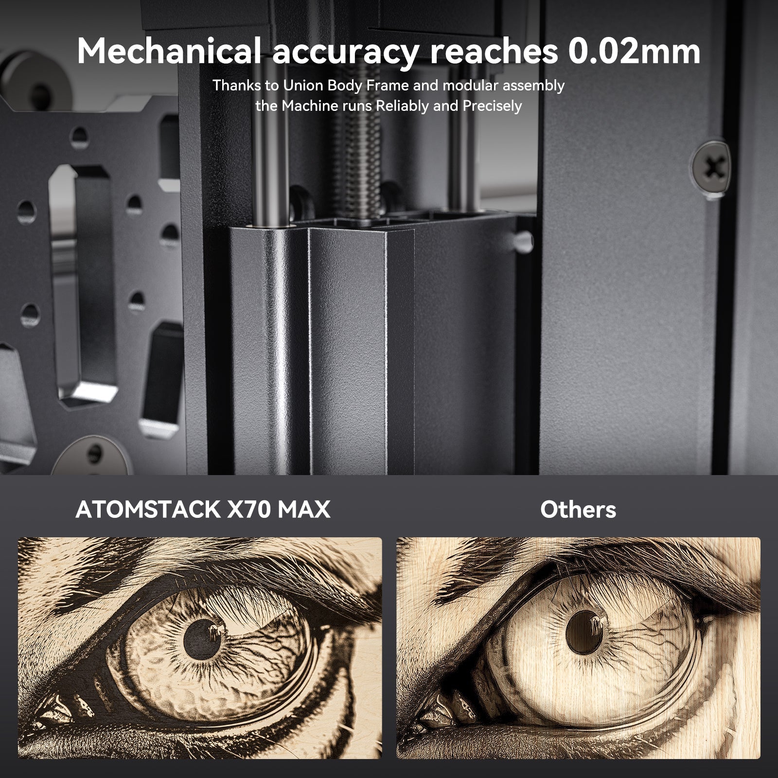Atomstack X70 Max 360W Laser Engraver /w F60 Air Assist - 850*800MM Engraving Size