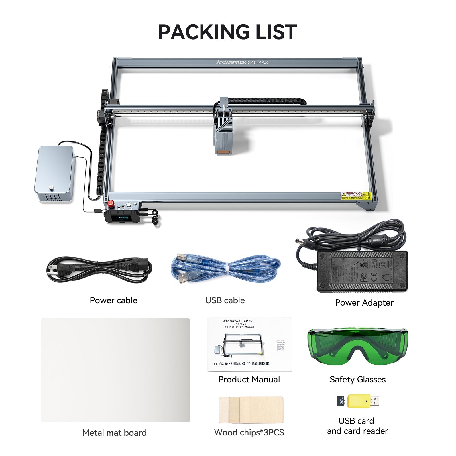 Atomstack X40 MAX: Professional Grade 40 Watt Laser Engraving and Cutting Machine