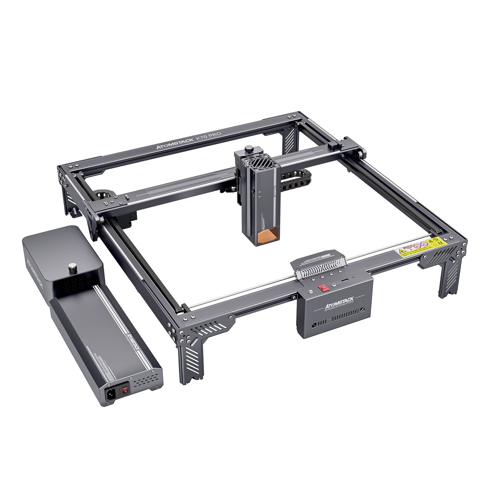 [US Only] Atomstack X70 Pro 360W Laser Cutter w/ F60 Air Assist & Free Enclosure