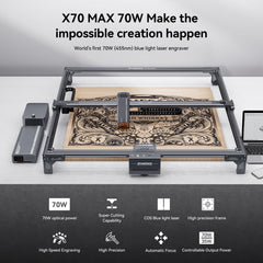 Atomstack X70 Max 360W Laser Engraver /w F60 Air Assist - 850*800MM Engraving Size