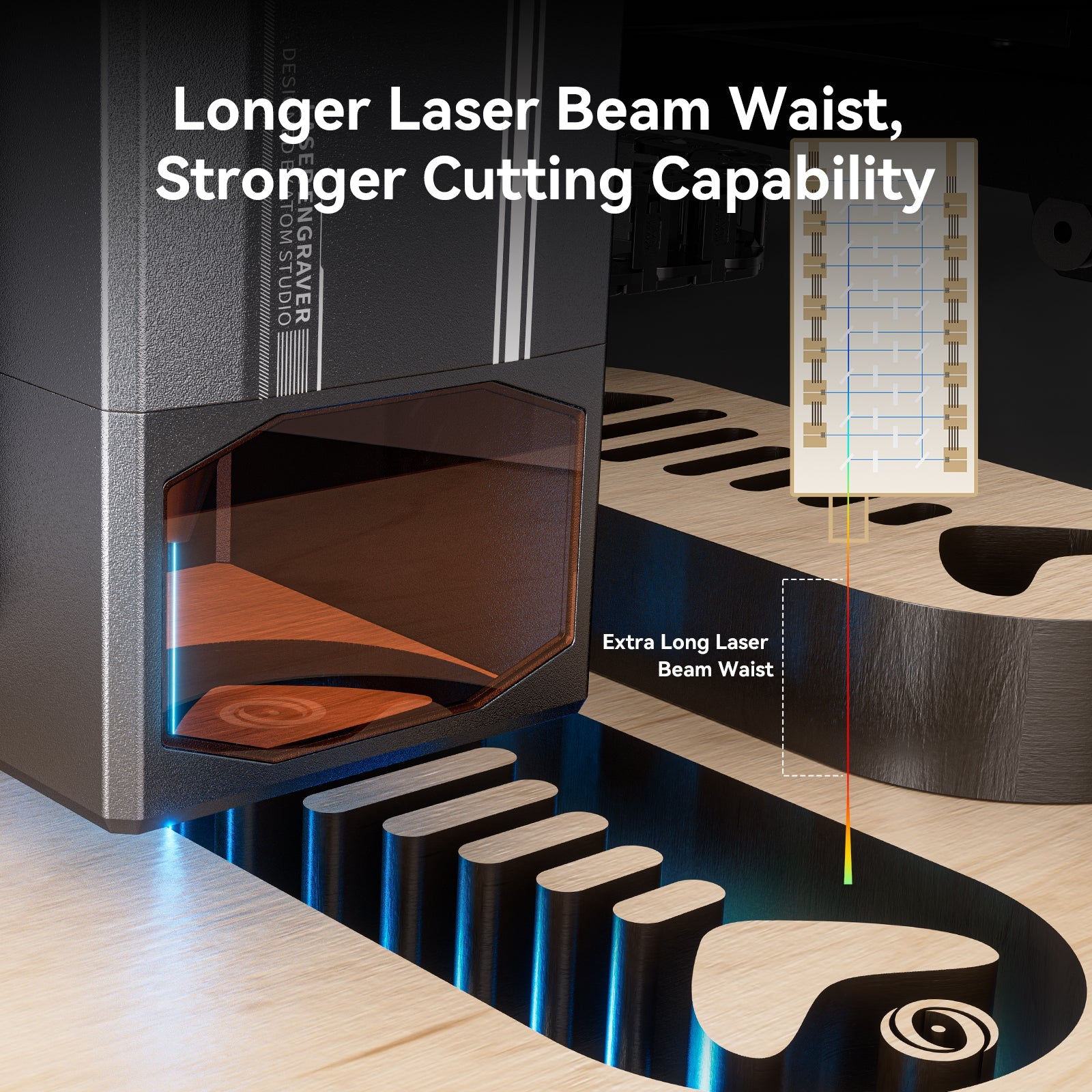 [US Only] Atomstack X70 Pro 360W Laser Cutter w/ F60 Air Assist & Free Enclosure