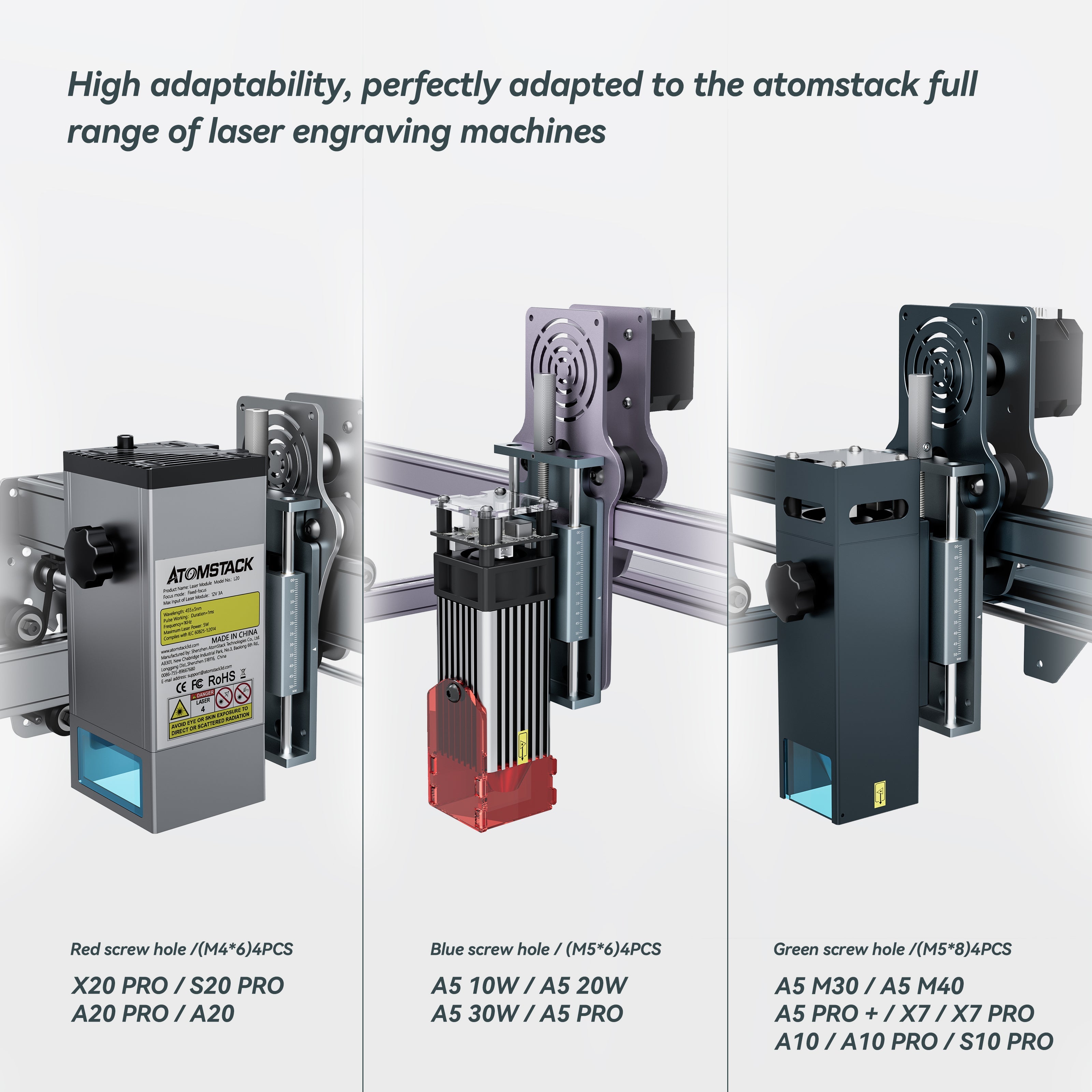 Atomstack Maker L1 Z-axis Adjuster for Laser Module Height Adjustment
