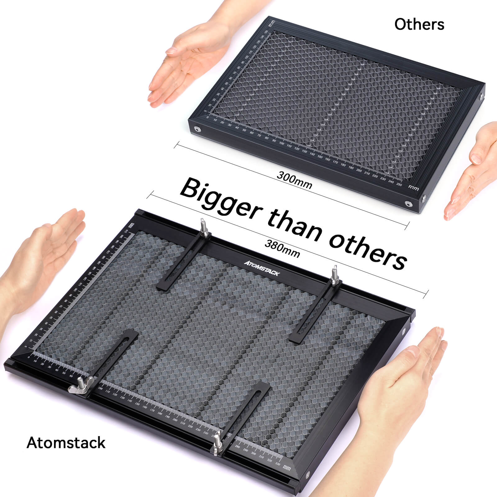 Atomstack F1 Laser Cutting Honeycomb Worktable with Fixtures