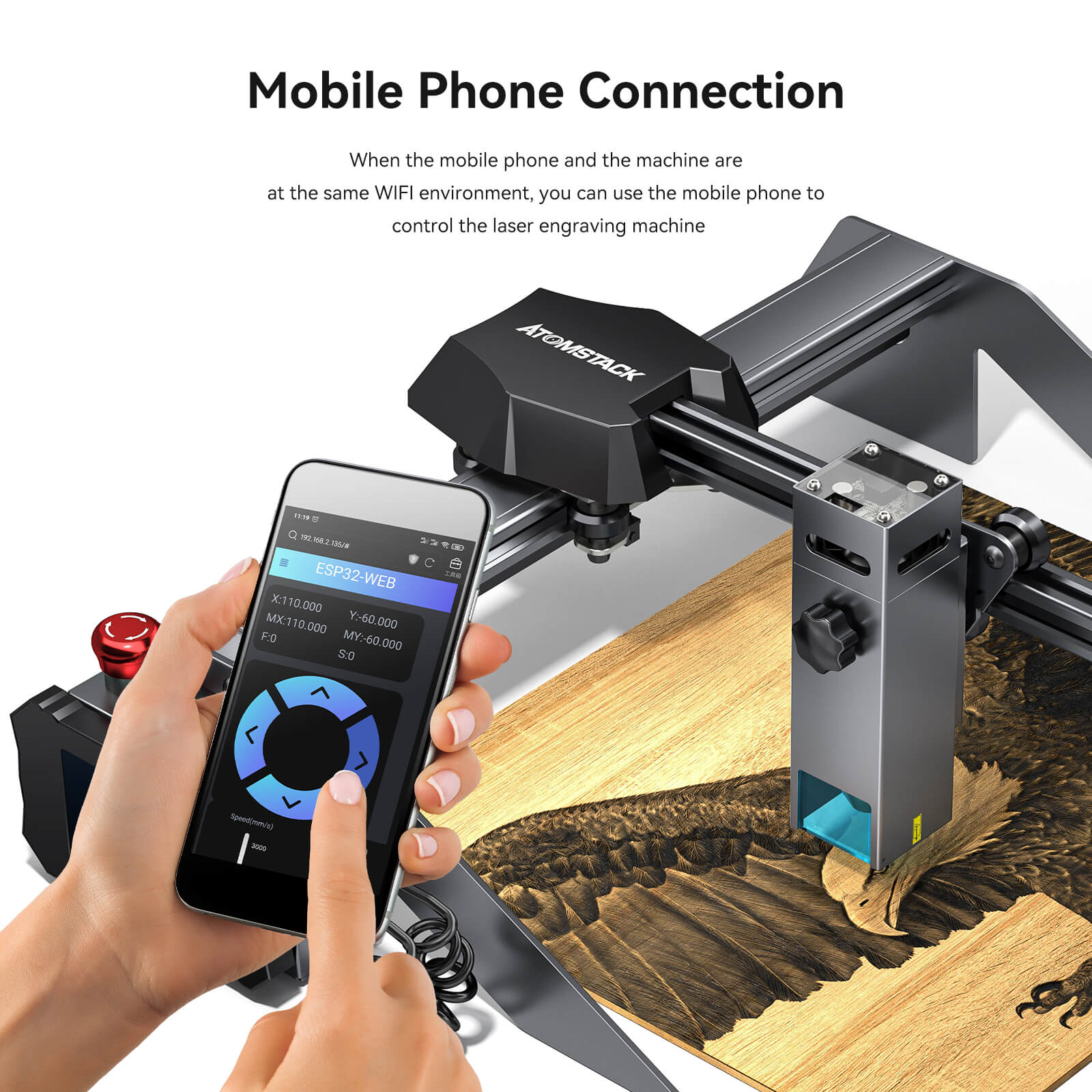 [Refurbished] Atomstack P9 M50 50W Portable Laser Engraver and Cutter