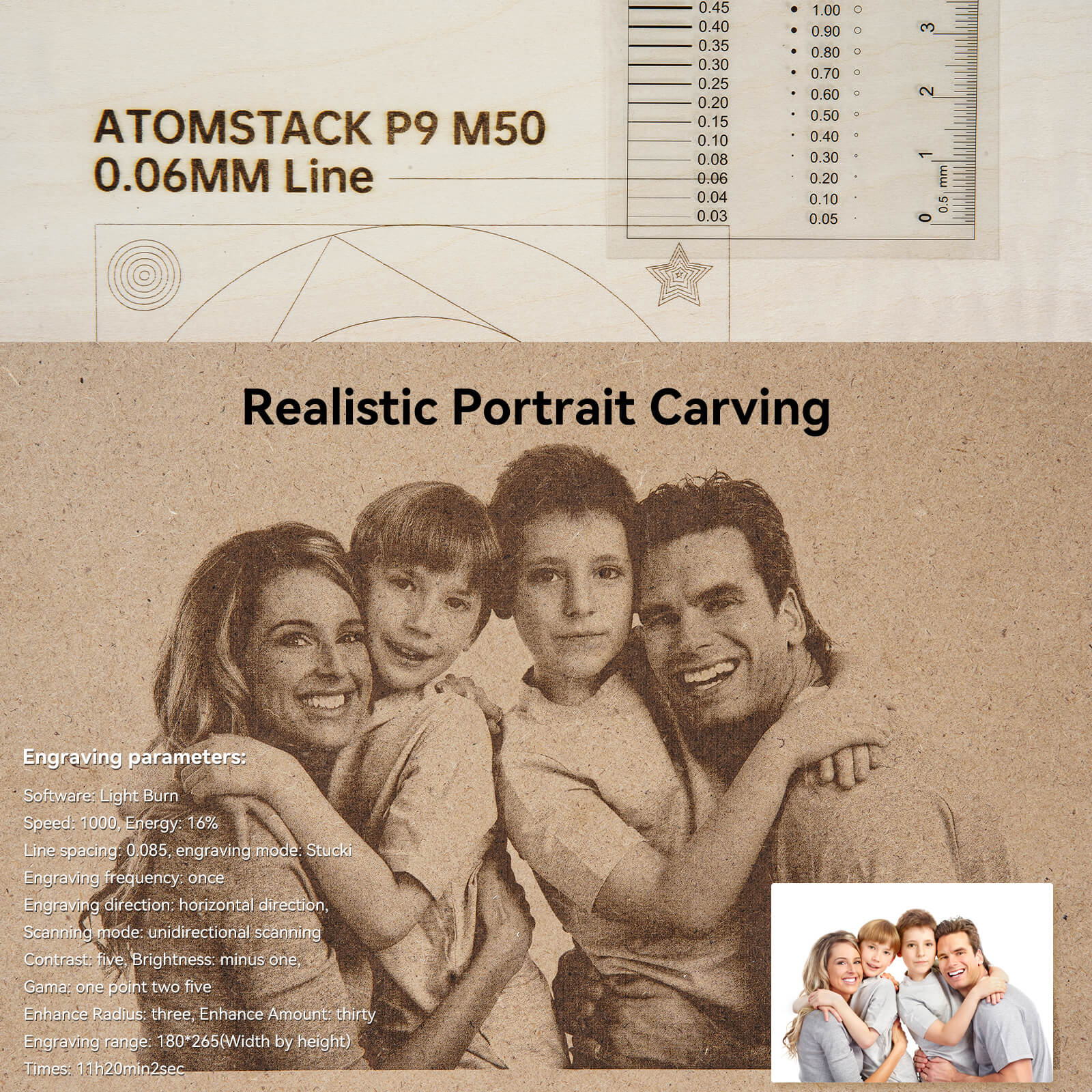 [Refurbished] Atomstack P9 M50 50W Portable Laser Engraver and Cutter