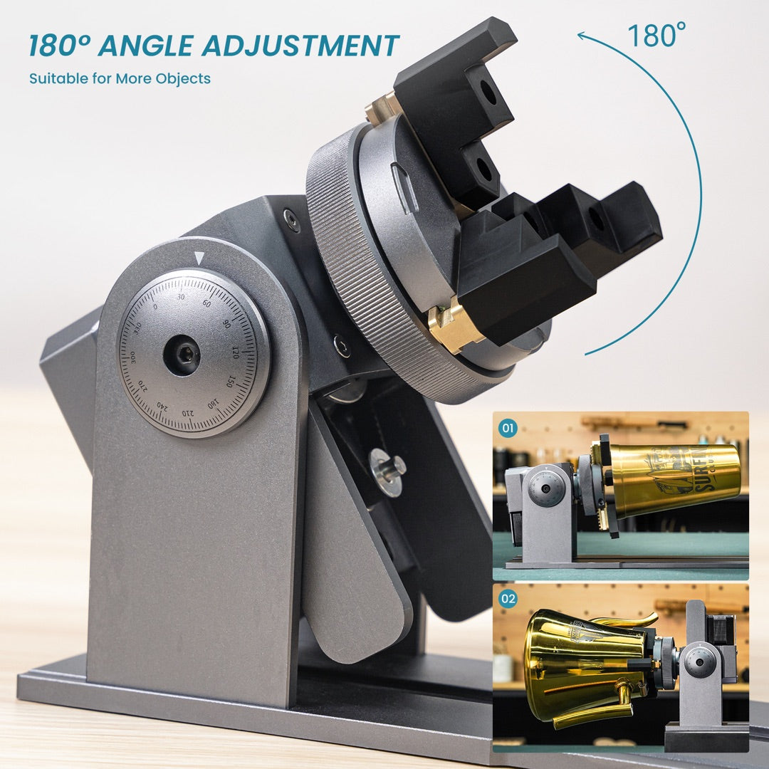 [Refurbished] Atomstack R1 Pro Multi-function Chuck and Roller Rotary for Laser Engraver