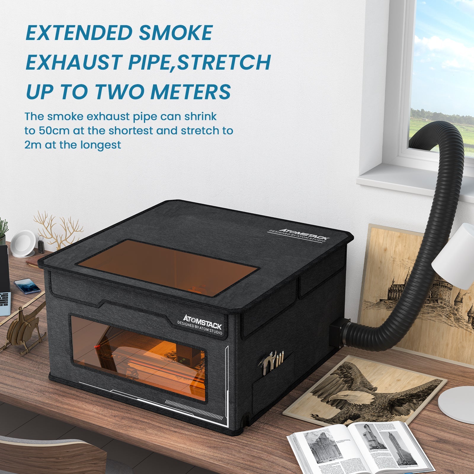 Atomstack FB2 Enclosure Foldable Dust-Proof Cover for all brands of laser engravers