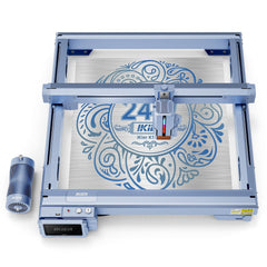 iKier K1 Pro 24W Laser Engraving Machine Cutting Master w/ Free Heightening Feet Set