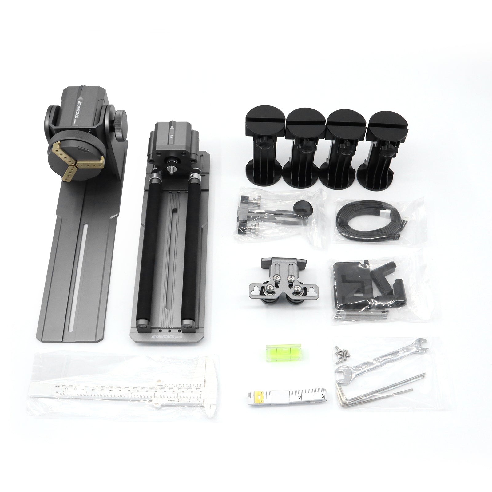 [Refurbished] Atomstack R1 Pro Multi-function Chuck and Roller Rotary for Laser Engraver