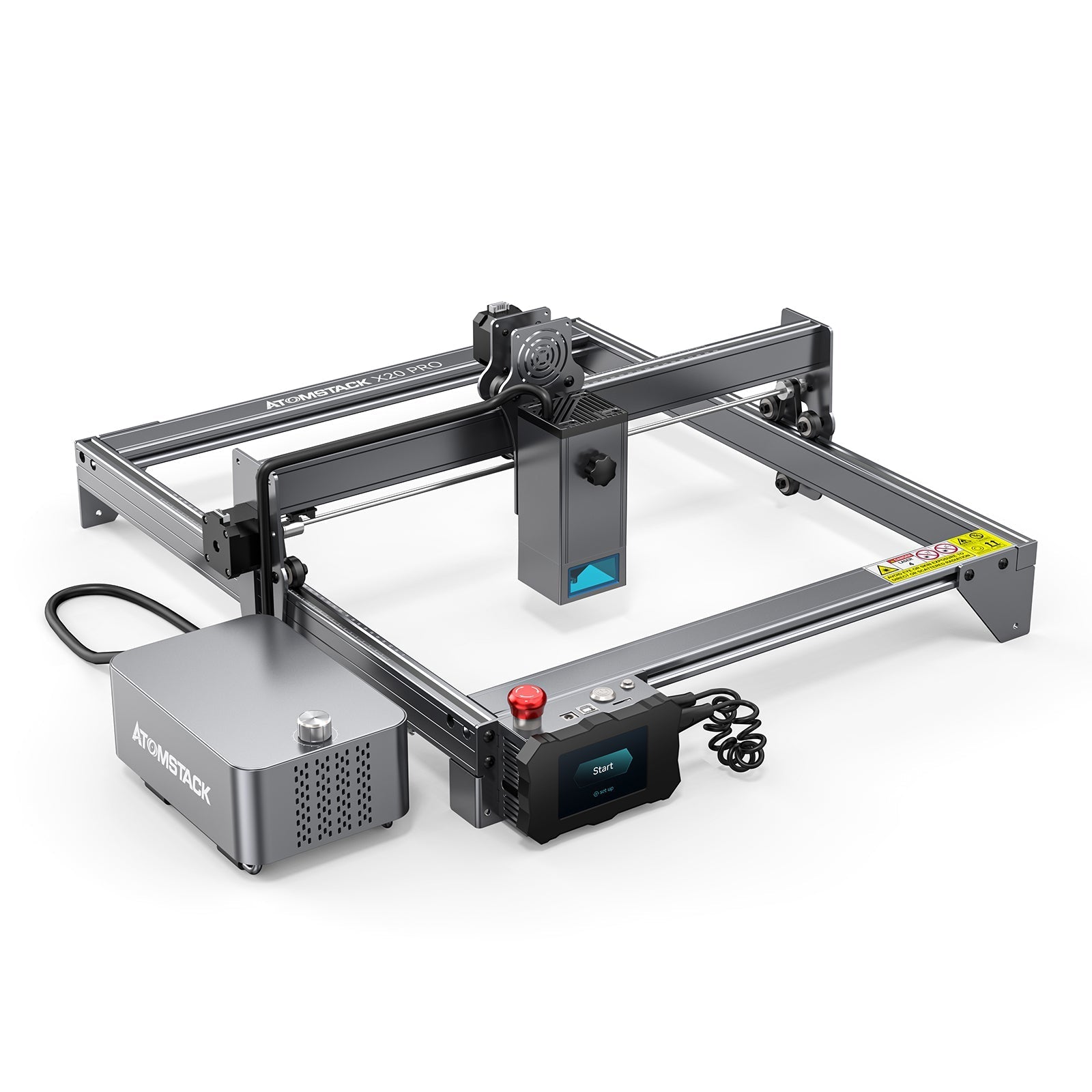 【Refurbished】Atomstack X20 Pro 130W Quad-Laser Engraving and Cutting Machine Built-in Air Assist System