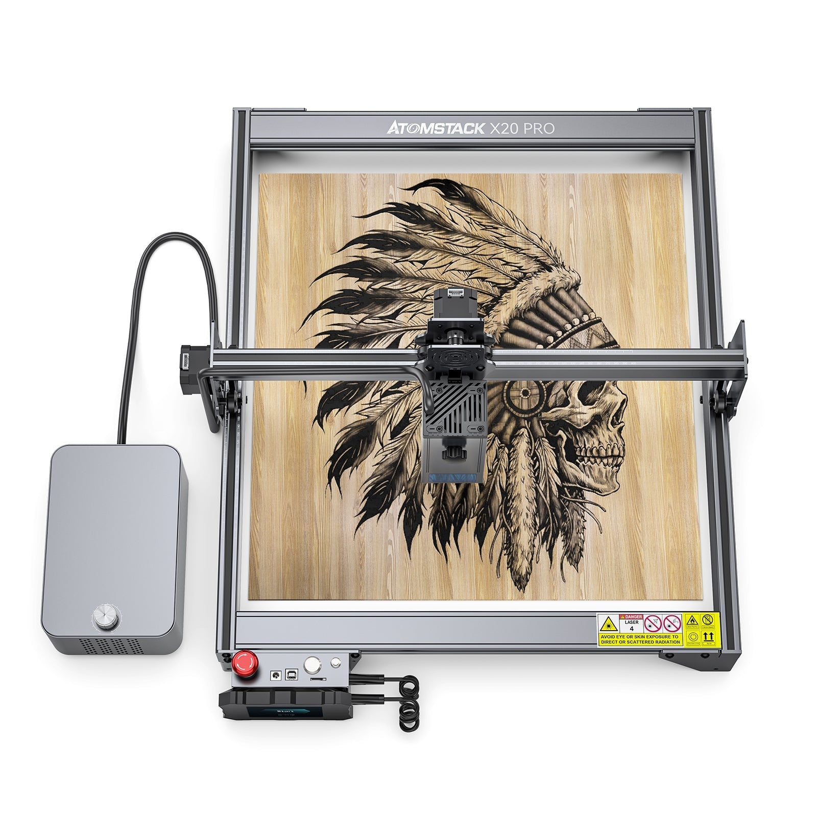 【Refurbished】Atomstack X20 Pro 130W Quad-Laser Engraving and Cutting Machine Built-in Air Assist System