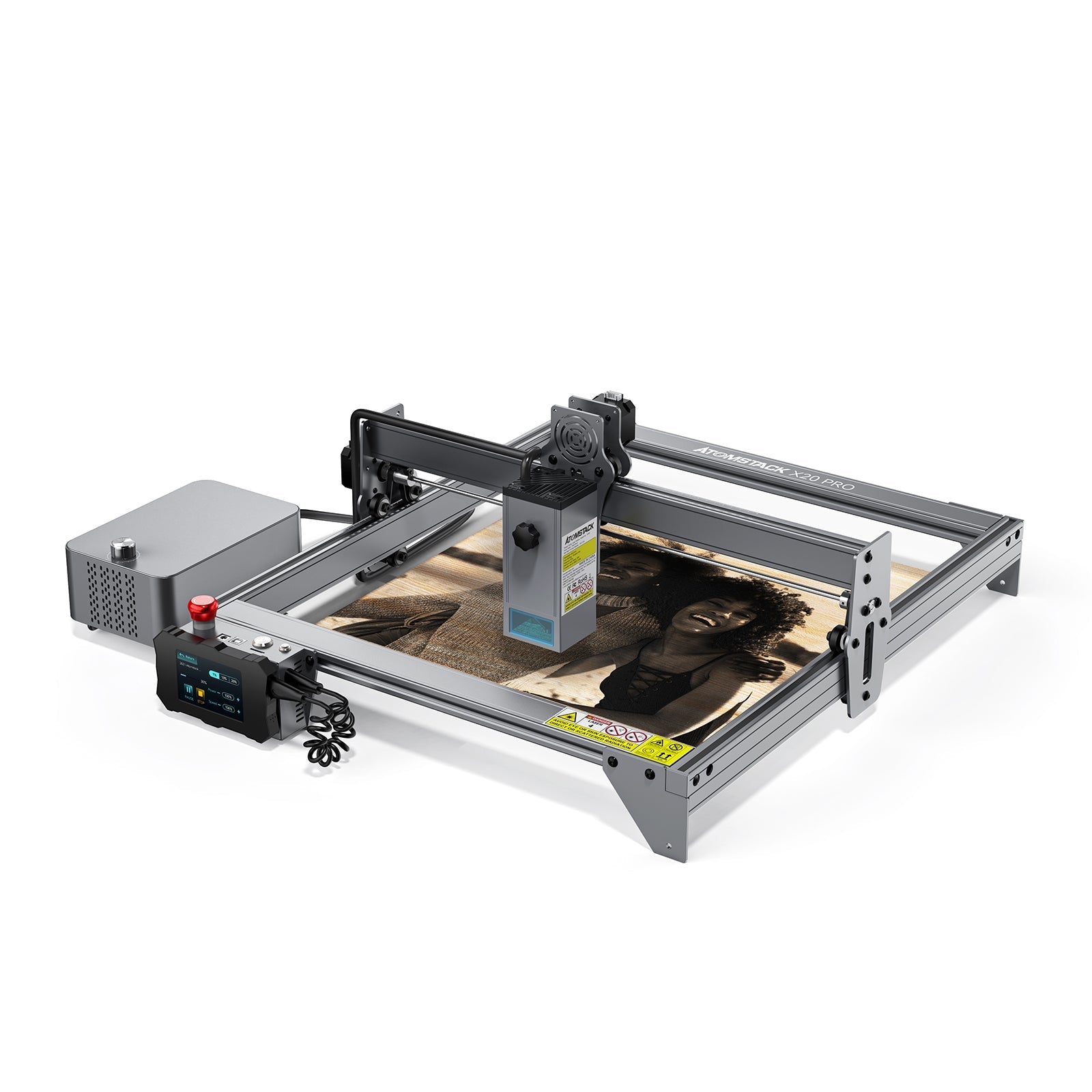 【Refurbished】Atomstack X20 Pro 130W Quad-Laser Engraving and Cutting Machine Built-in Air Assist System