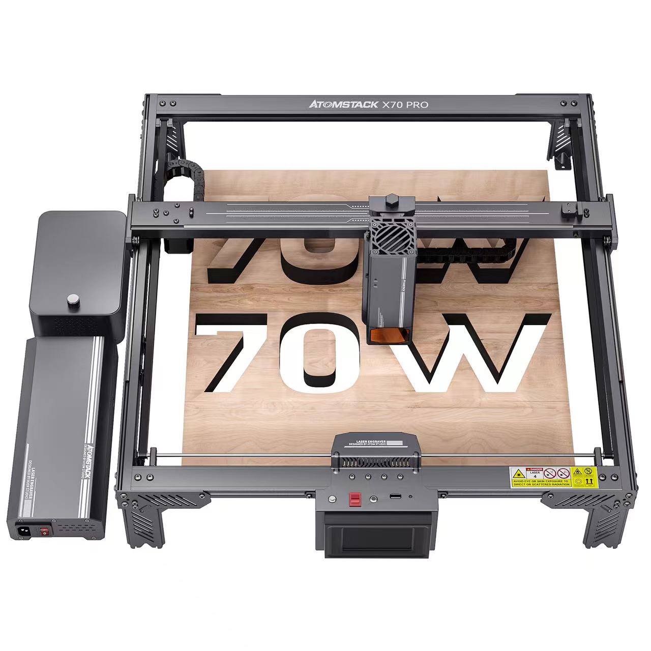 [US Only] Atomstack X70 Pro 360W Laser Cutter w/ F60 Air Assist & Free Enclosure