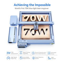 ikier 70w blue light laser engraver with eight advanced features